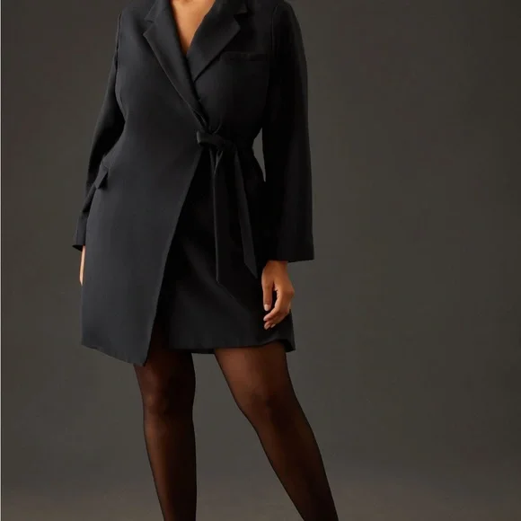 LAST CALL! Blazer Wrap Dress - Picture 6 of 9